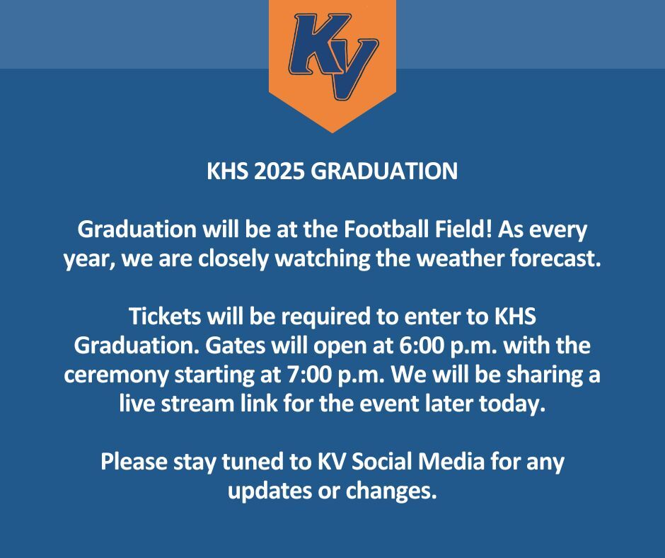 KHS Graduation 2025 Information